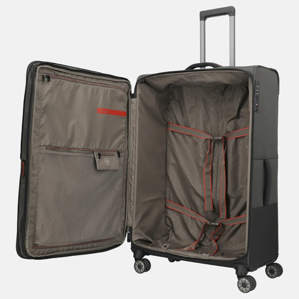 Travelite Crosslite reiskoffer 81 cm XL expendable dark olive bij Duifhuizen