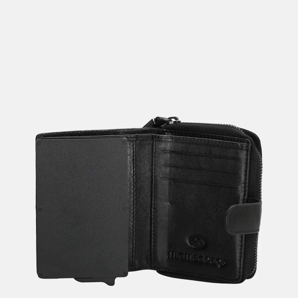 Micmacbags safety portemonnee zwart bij Duifhuizen