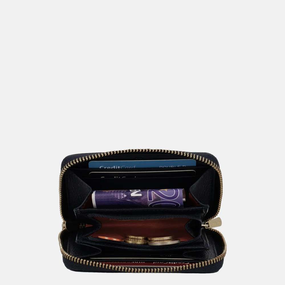 Loulou Essentiels Emilie portemonnee S dark blue bij Duifhuizen