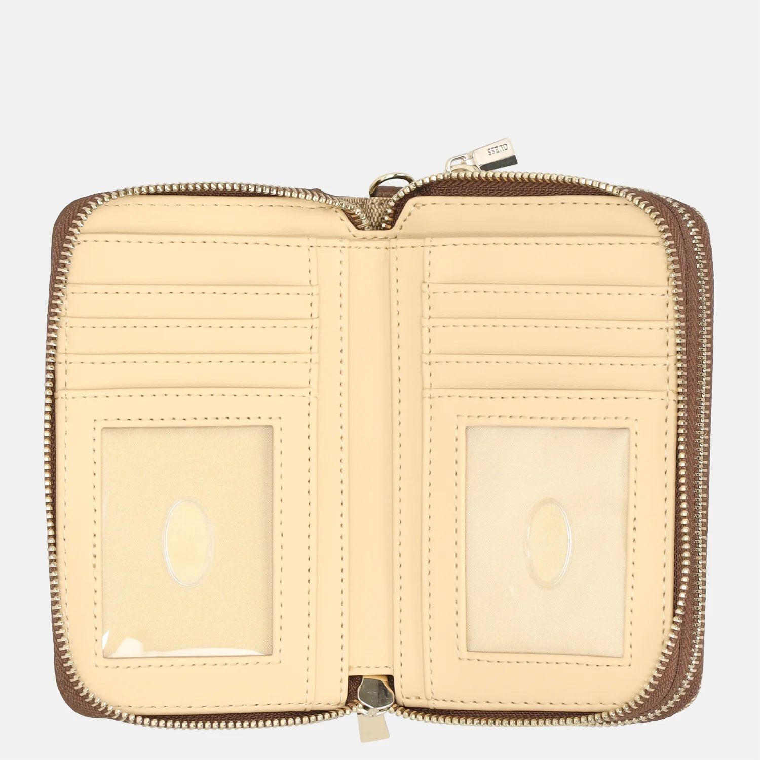 Guess Lindsey portemonnee latte logo bij Duifhuizen