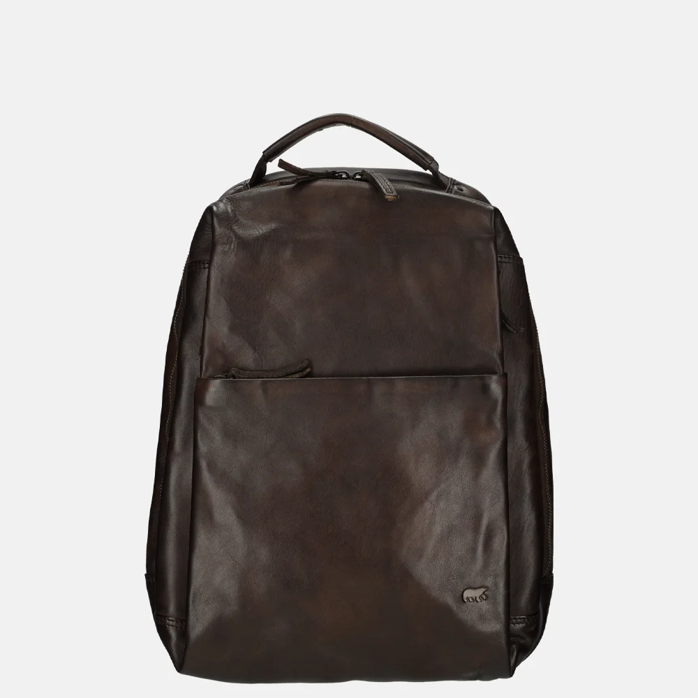 Bear Design laptoprugzak donker bruin bij Duifhuizen