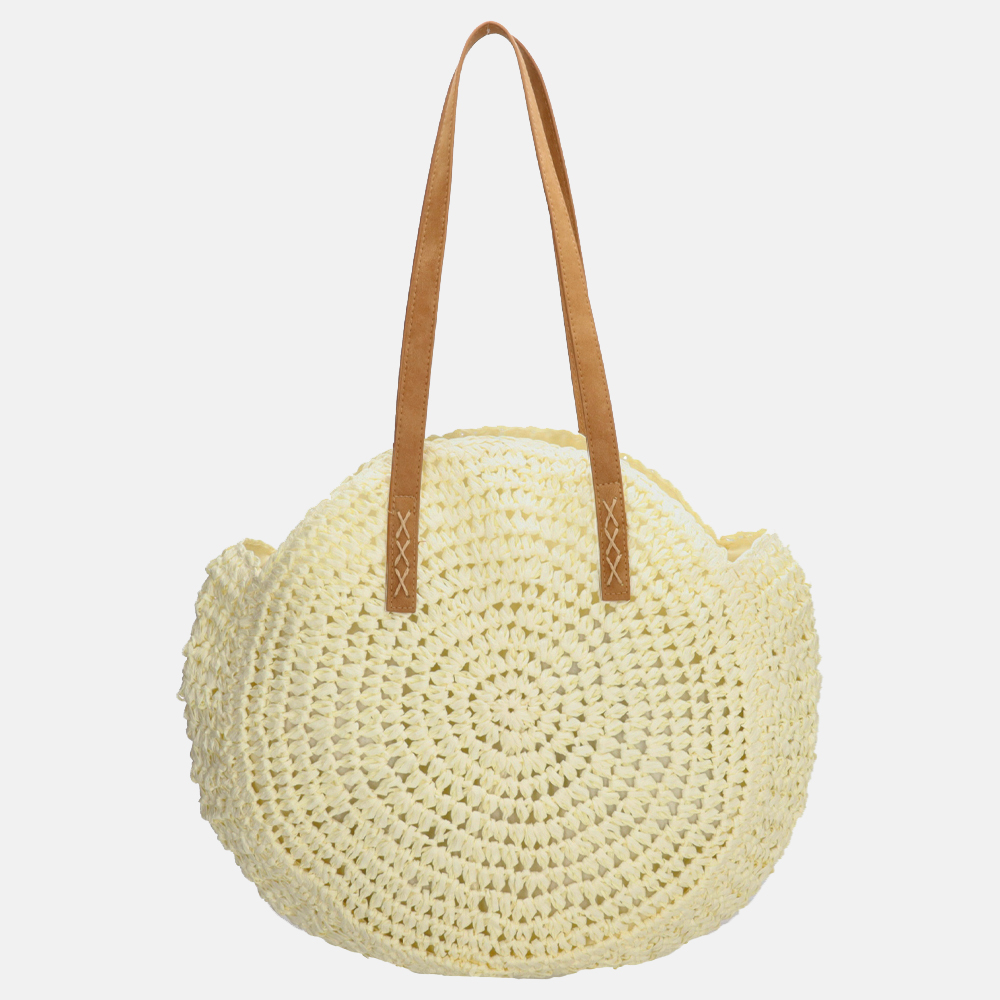 PE Florence strandtas rond white