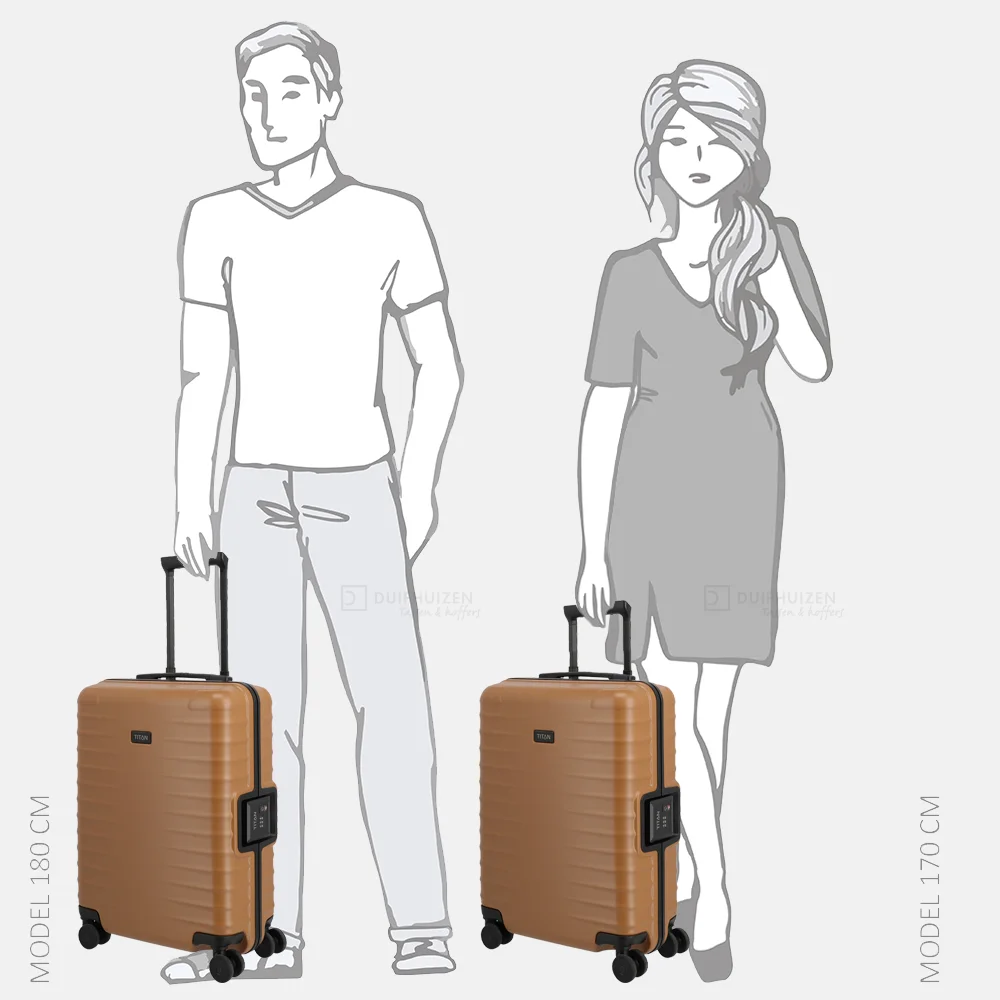 Titan Overseas handbagage koffer 55 cm canyon bronze bij Duifhuizen