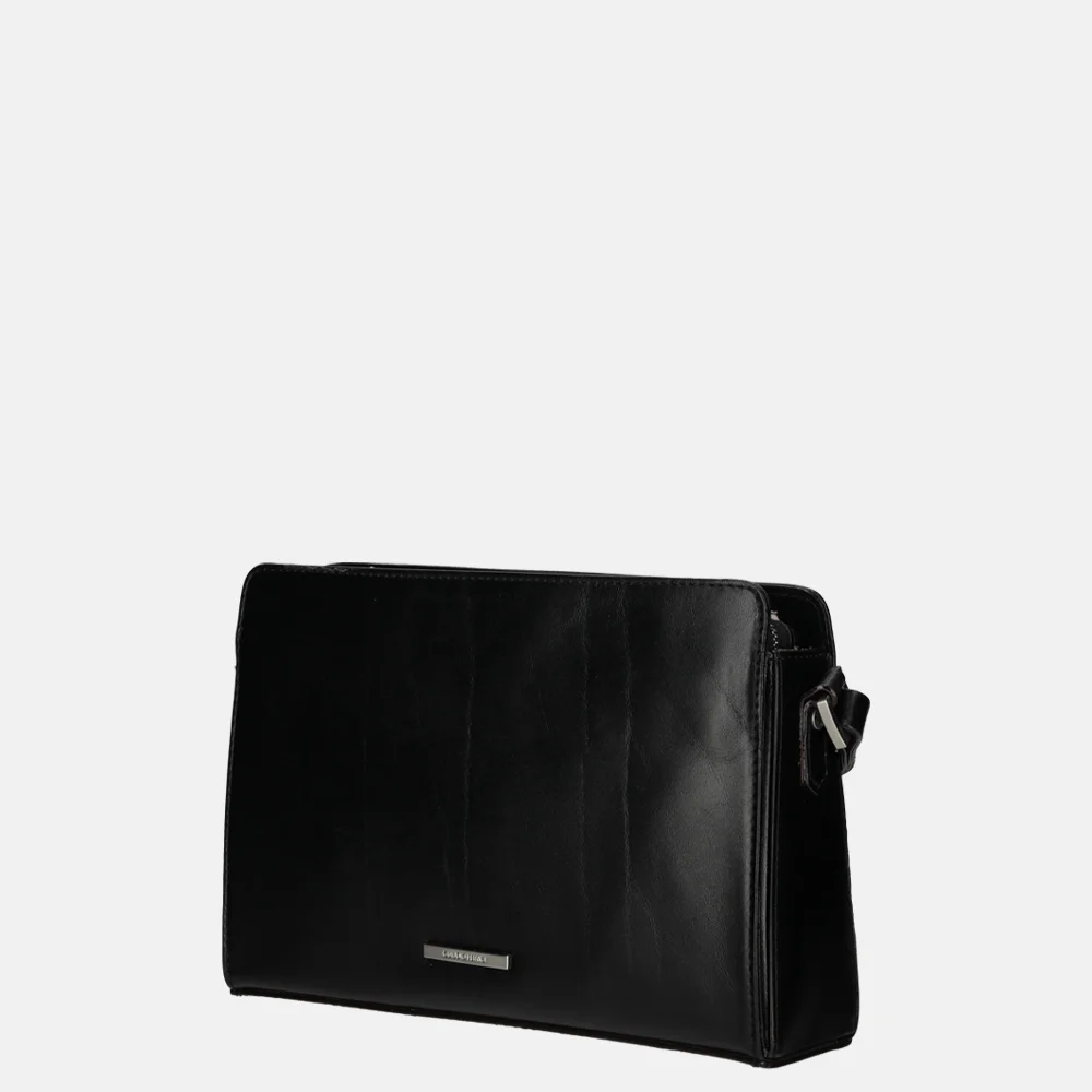 Claudio Ferrici Classico schoudertas black bij Duifhuizen