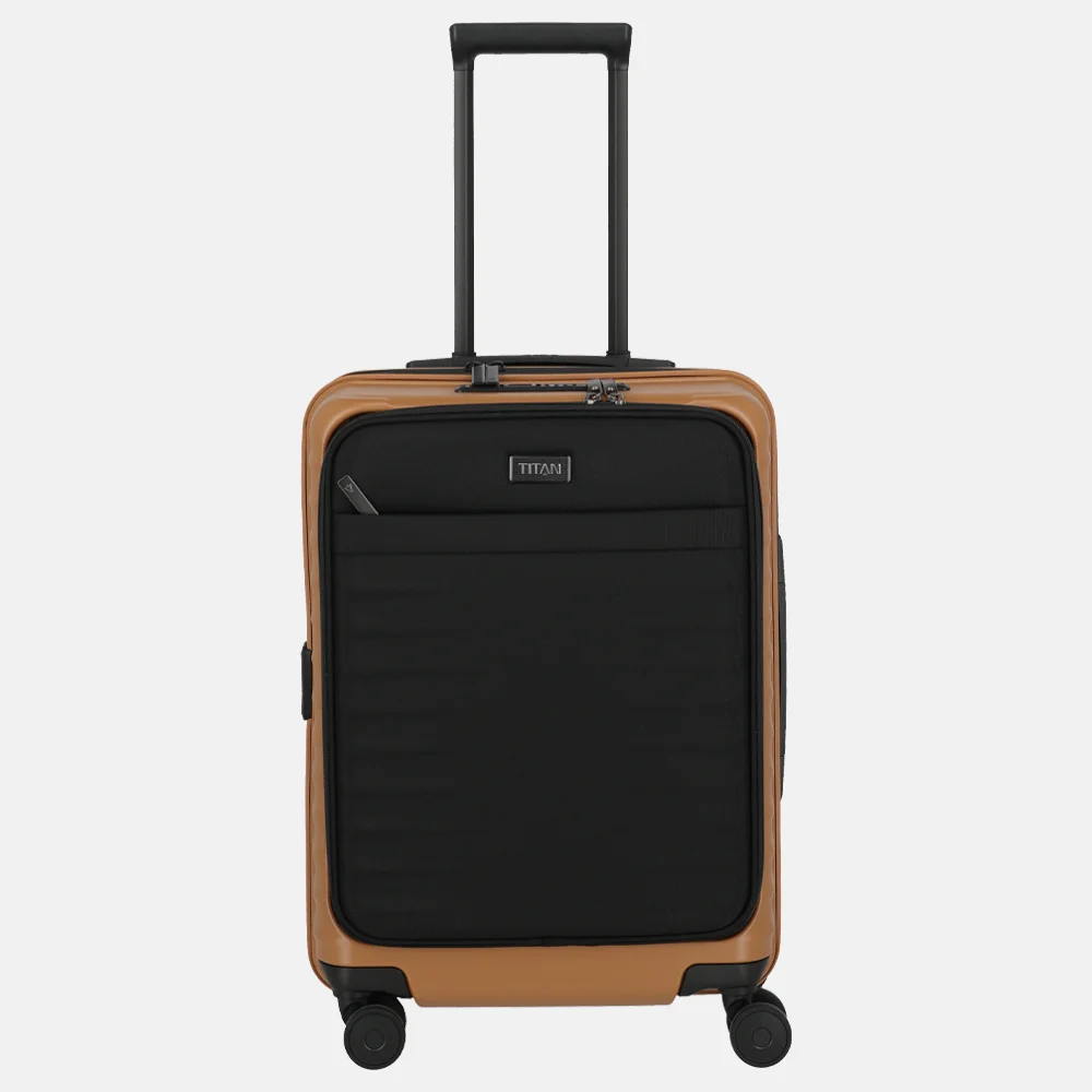 Titan Upgrade handbagage koffer frontpocket 55 cm canyon bronze