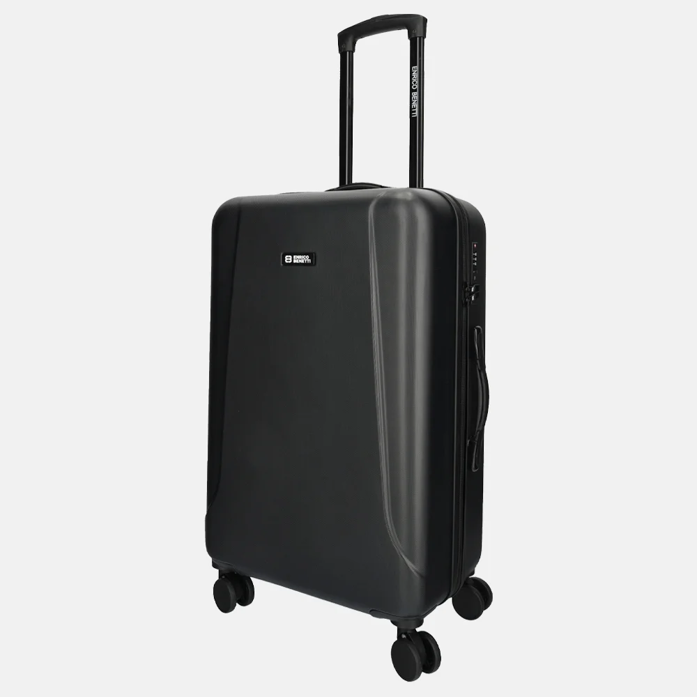 Enrico Benetti Edmonton reiskoffer 65 cm zwart bij Duifhuizen