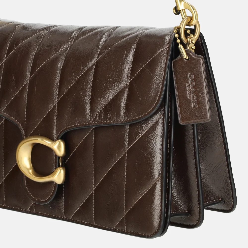 Coach Chain Quilted Tabby schoudertas glazed maple bij Duifhuizen