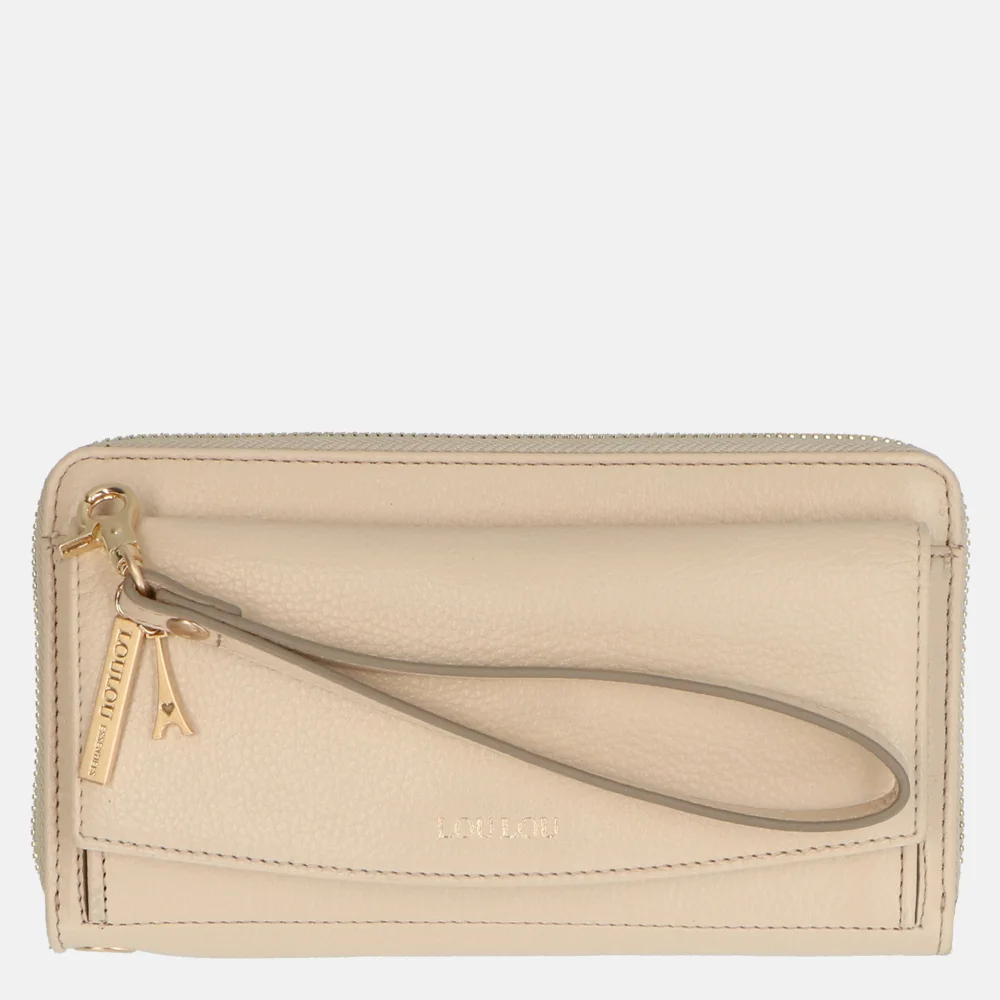 Loulou Essentiels SLB portemonnee beige bij Duifhuizen