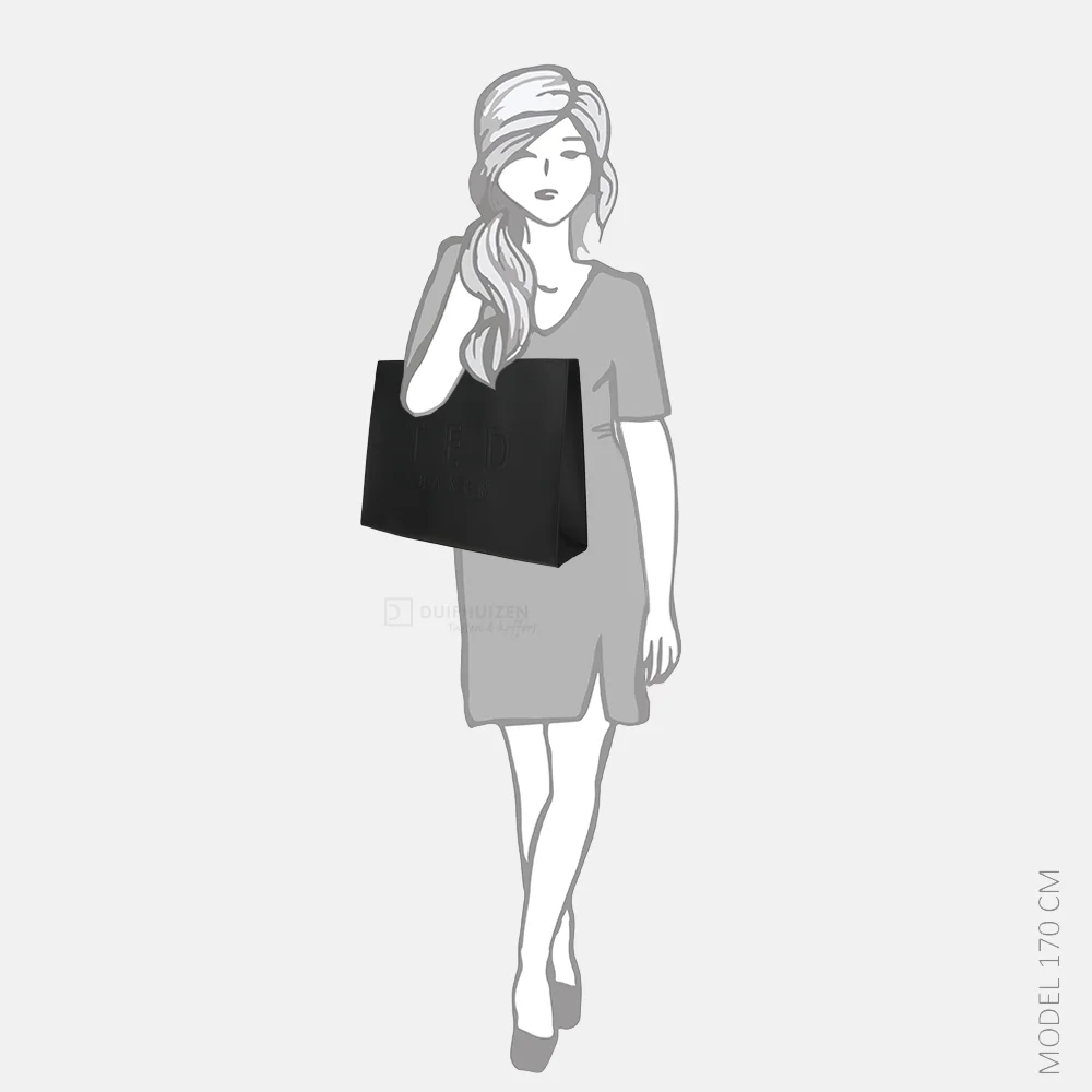 Ted Baker Iconna icon bag shopper XL jet black bij Duifhuizen