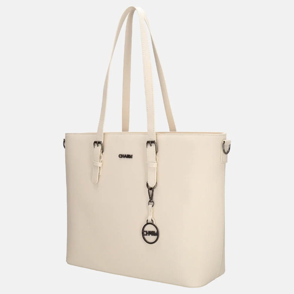 Charm London shopper L creme bij Duifhuizen