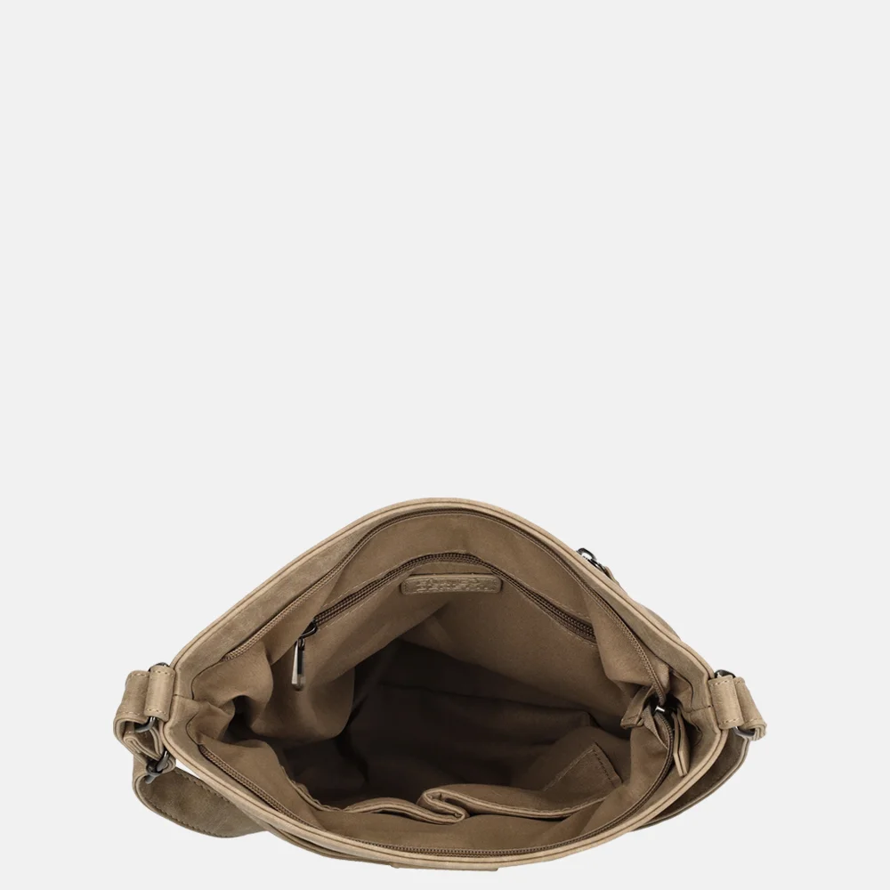 Enrico Benetti Noumea crossbody tas middentaupe bij Duifhuizen