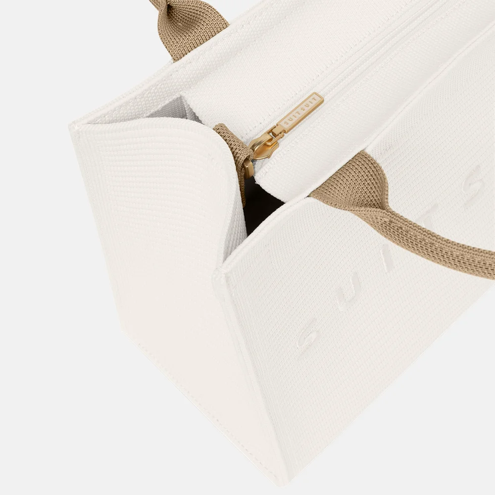 Suitsuit Fusion reistas/shopper mini white swan bij Duifhuizen