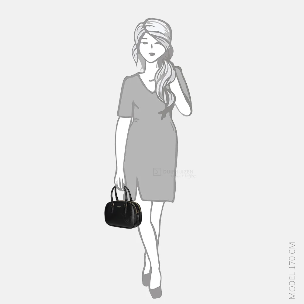 Flora & Co crossbody tas black bij Duifhuizen