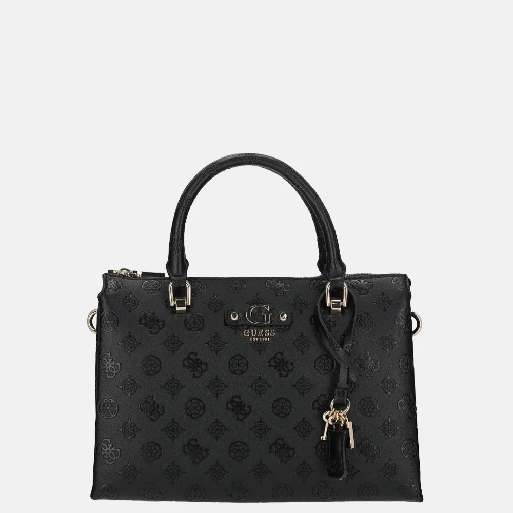Guess Dita handtas black logo bij Duifhuizen