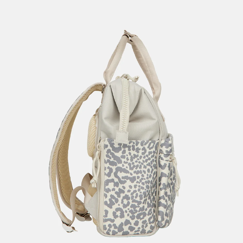 New Rebels Urban Weverly rugzak S beige leopard bij Duifhuizen