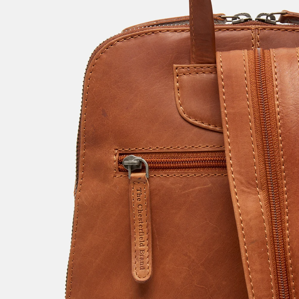 Chesterfield Vivia rugzak M cognac bij Duifhuizen