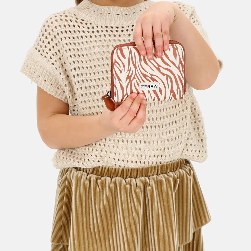 Zebra Trends portemonnee zebra bruin bij Duifhuizen