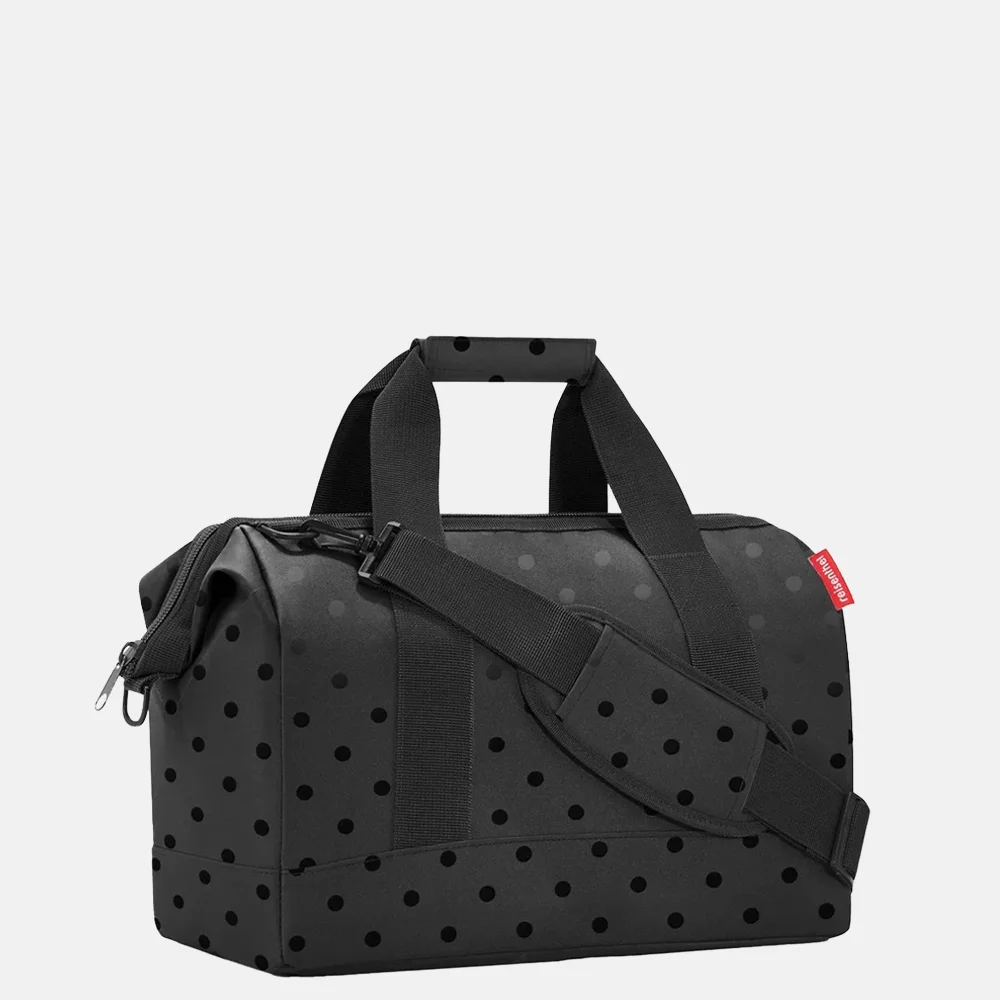 Reisenthel Allrounder weekendtas M glossy dots black bij Duifhuizen