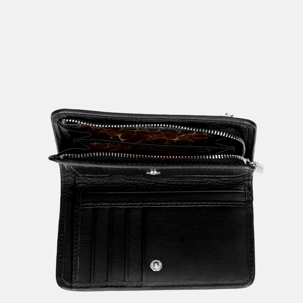 Claudio Ferrici Woven portemonnee black bij Duifhuizen