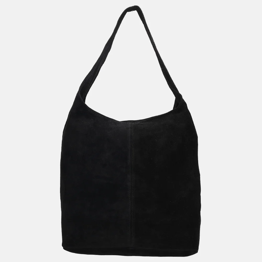 Charm London suède buideltas L zwart