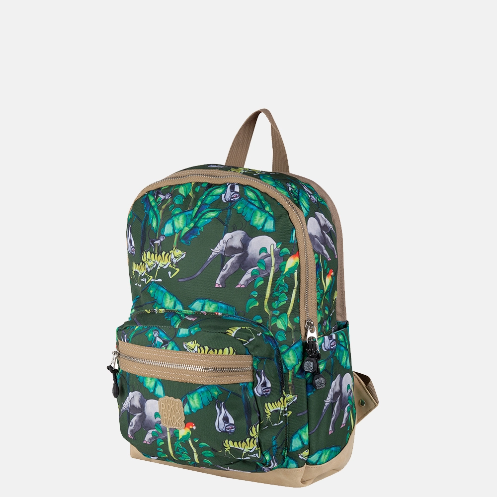 Pick & Pack Happy Jungle kinderrugzak M bamboo bij Duifhuizen