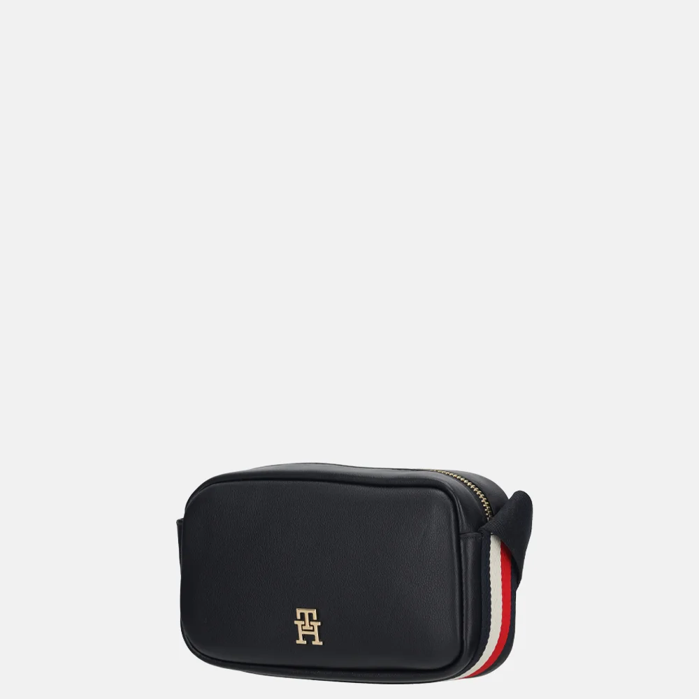 Tommy Hilfiger Logotape  crossbody tas  space blue corp bij Duifhuizen