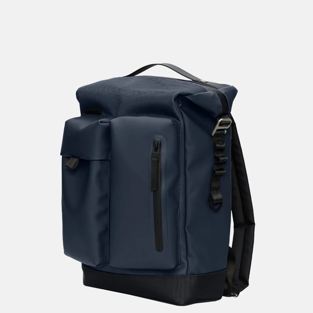 Rains Otaru rolltop rugzak 16 inch navy bij Duifhuizen