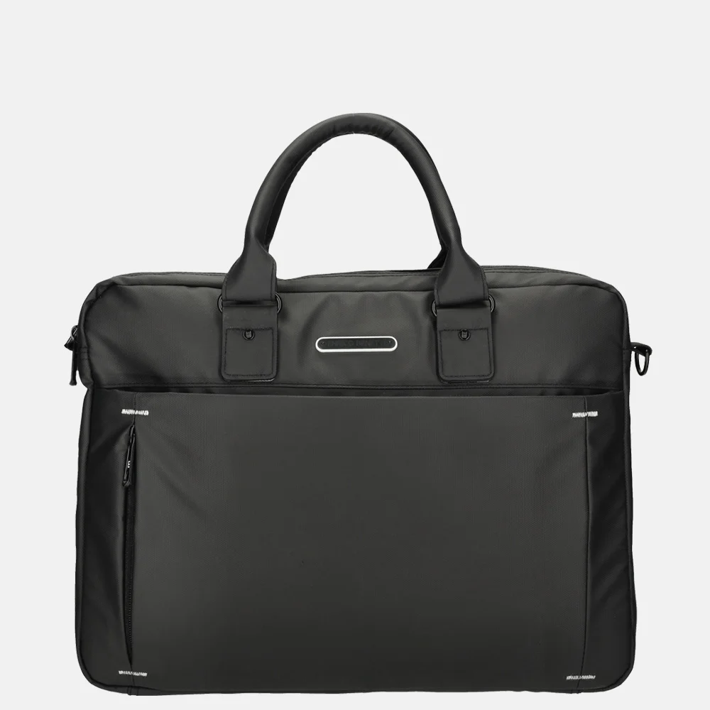Enrico Benetti Northem laptoptas 17 inch zwart bij Duifhuizen