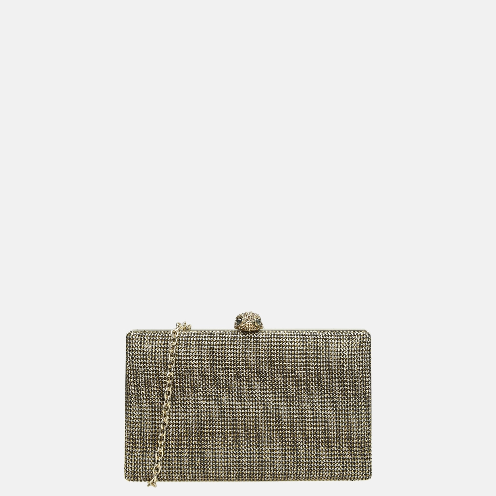 Kurt Geiger Cristal Kensington clutch gold