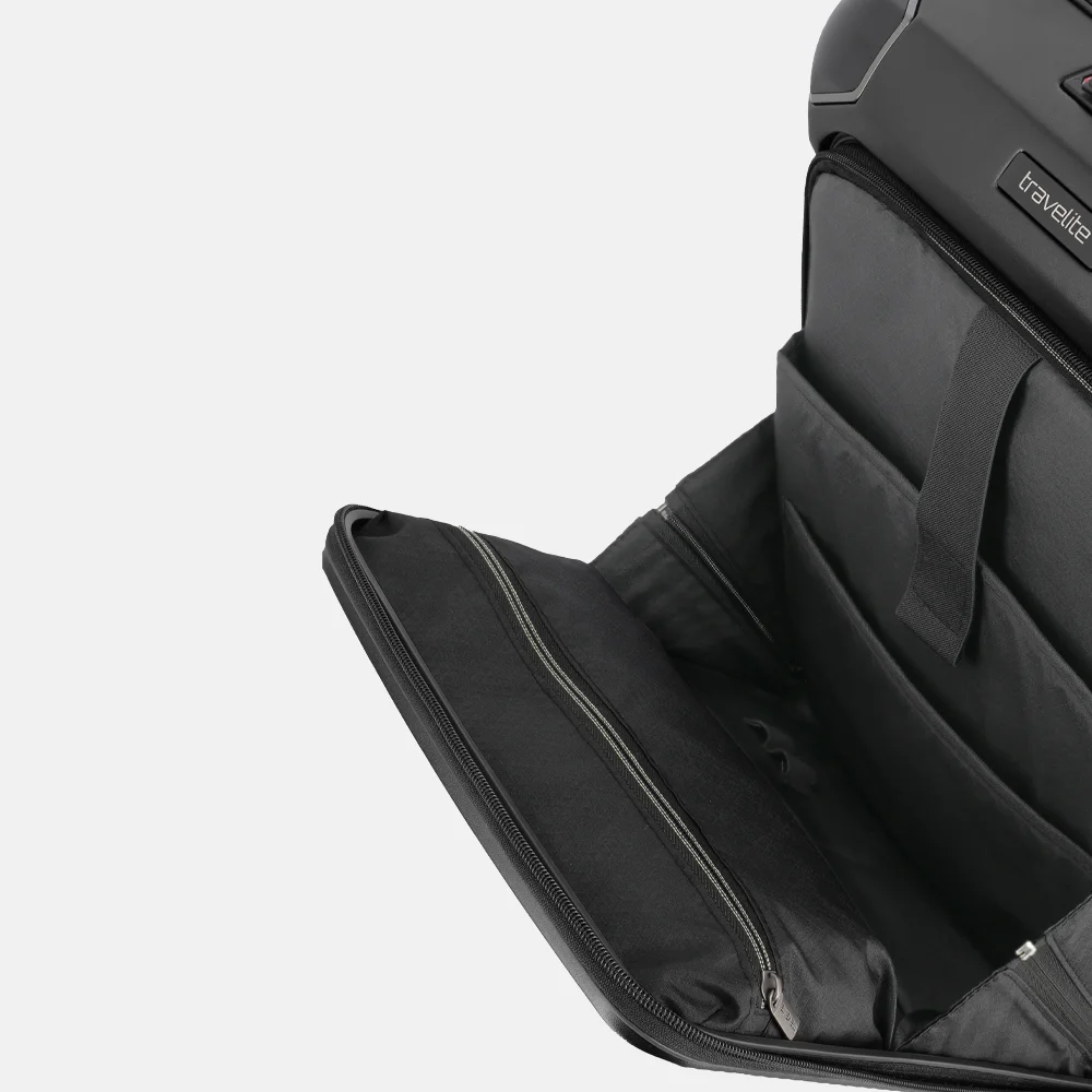 Travelite Millennium handbagage koffer 55 cm black bij Duifhuizen
