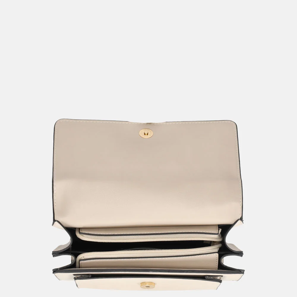 Firenze crossbody tas croco beige bij Duifhuizen