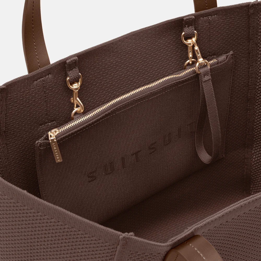 SUITSUIT Serenity shopper chocolate brown bij Duifhuizen
