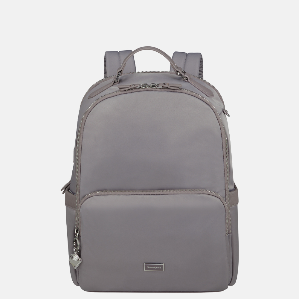 Samsonite Karissa Biz 2.0 rugzak 14.1 inch lilac grey bij Duifhuizen