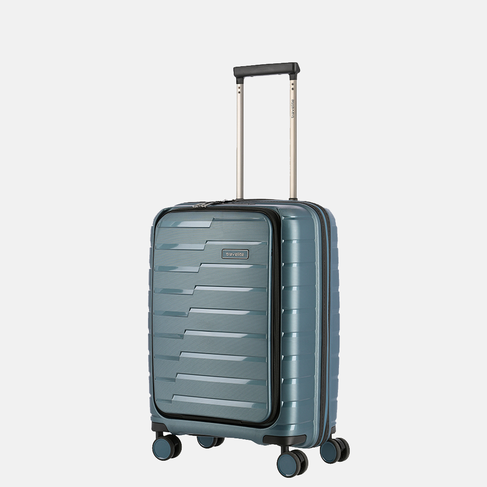 Travelite Air Base handbagage koffer 55 cm ice blue bij Duifhuizen