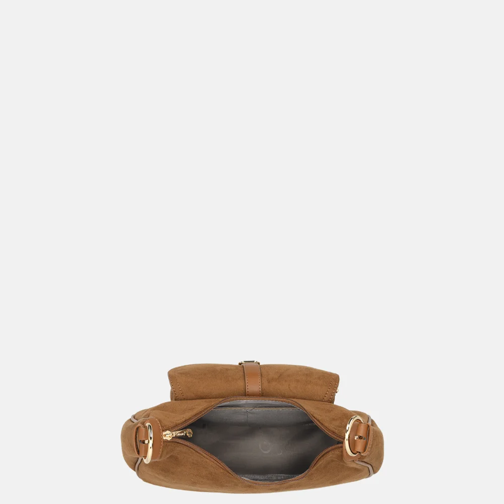 Firenze Suedine buideltas dark brown bij Duifhuizen