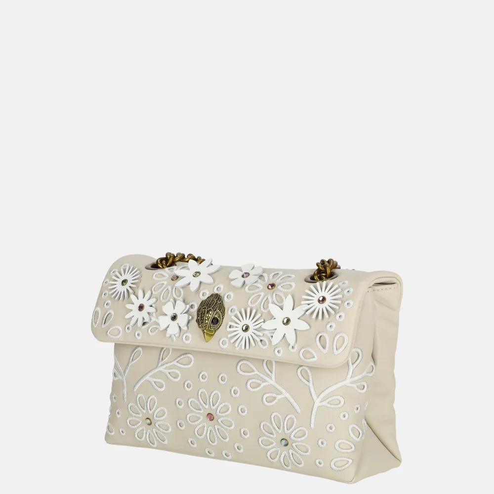 Kurt Geiger Kensington Flower schoudertas bone bij Duifhuizen