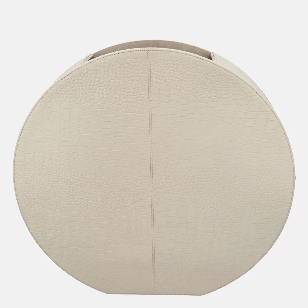 Chamada leren vaas croco large beige bij Duifhuizen