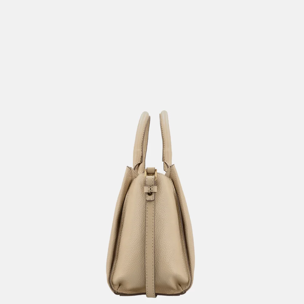 Loulou Essentiels Vera handtas M beige bij Duifhuizen