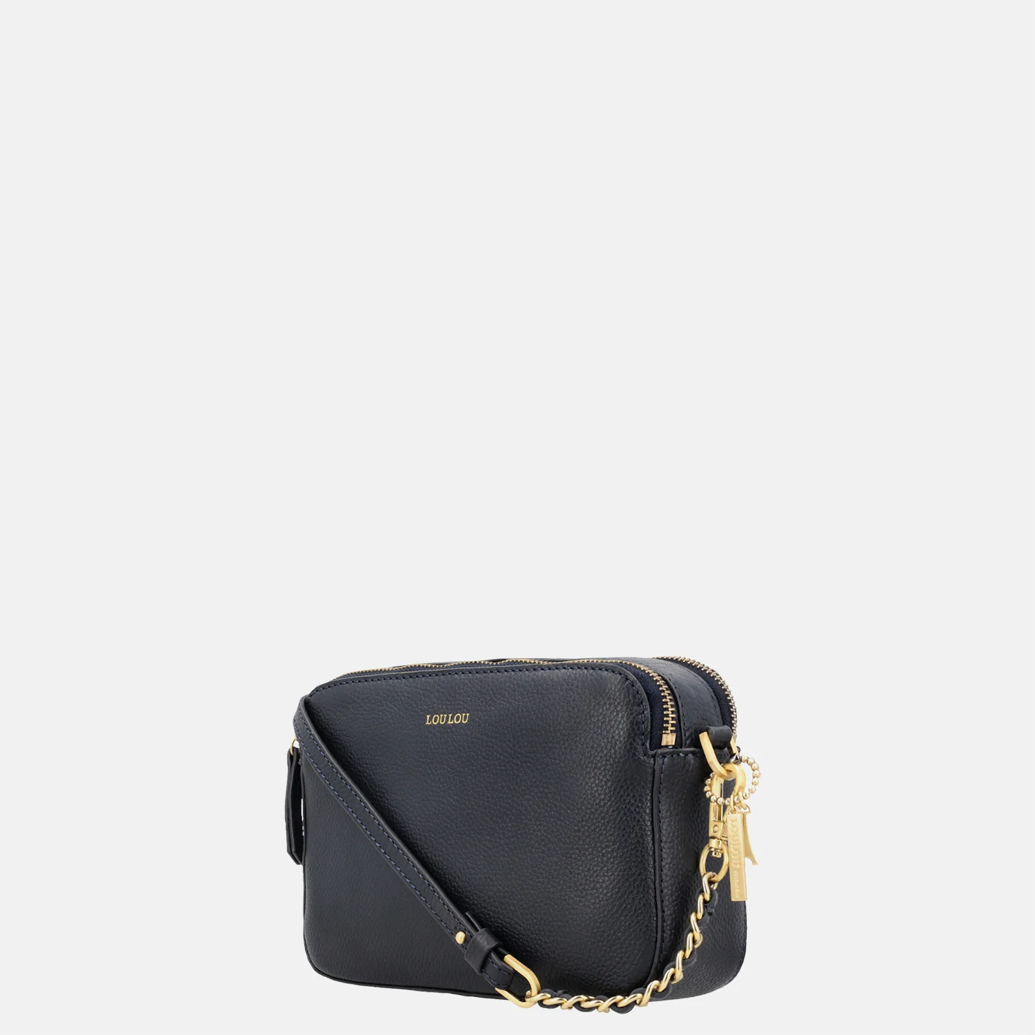 Loulou Essentiels Zoe crossbody tas dark navy bij Duifhuizen