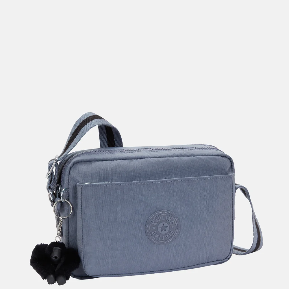 Kipling Abanu crossbody tas M blue stone bij Duifhuizen