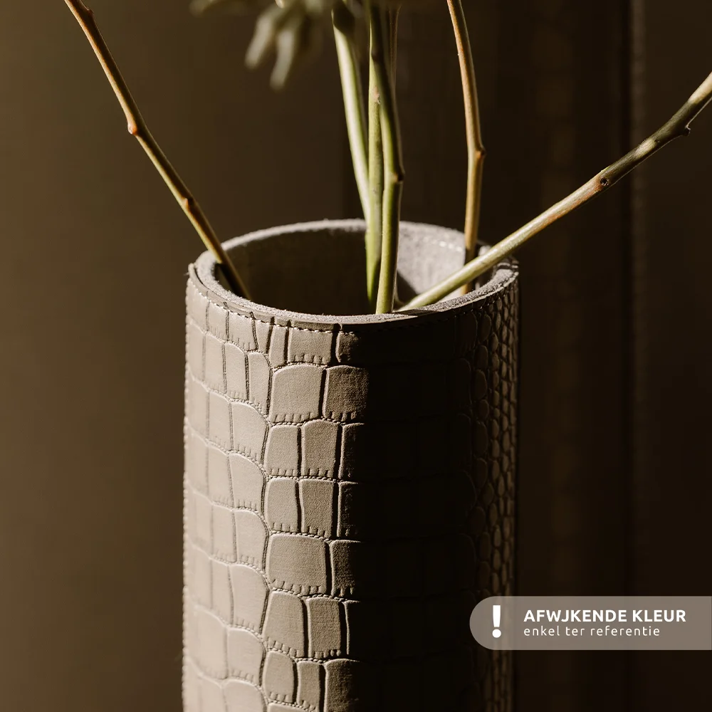 Chamada leren vaas croco M gun bij Duifhuizen