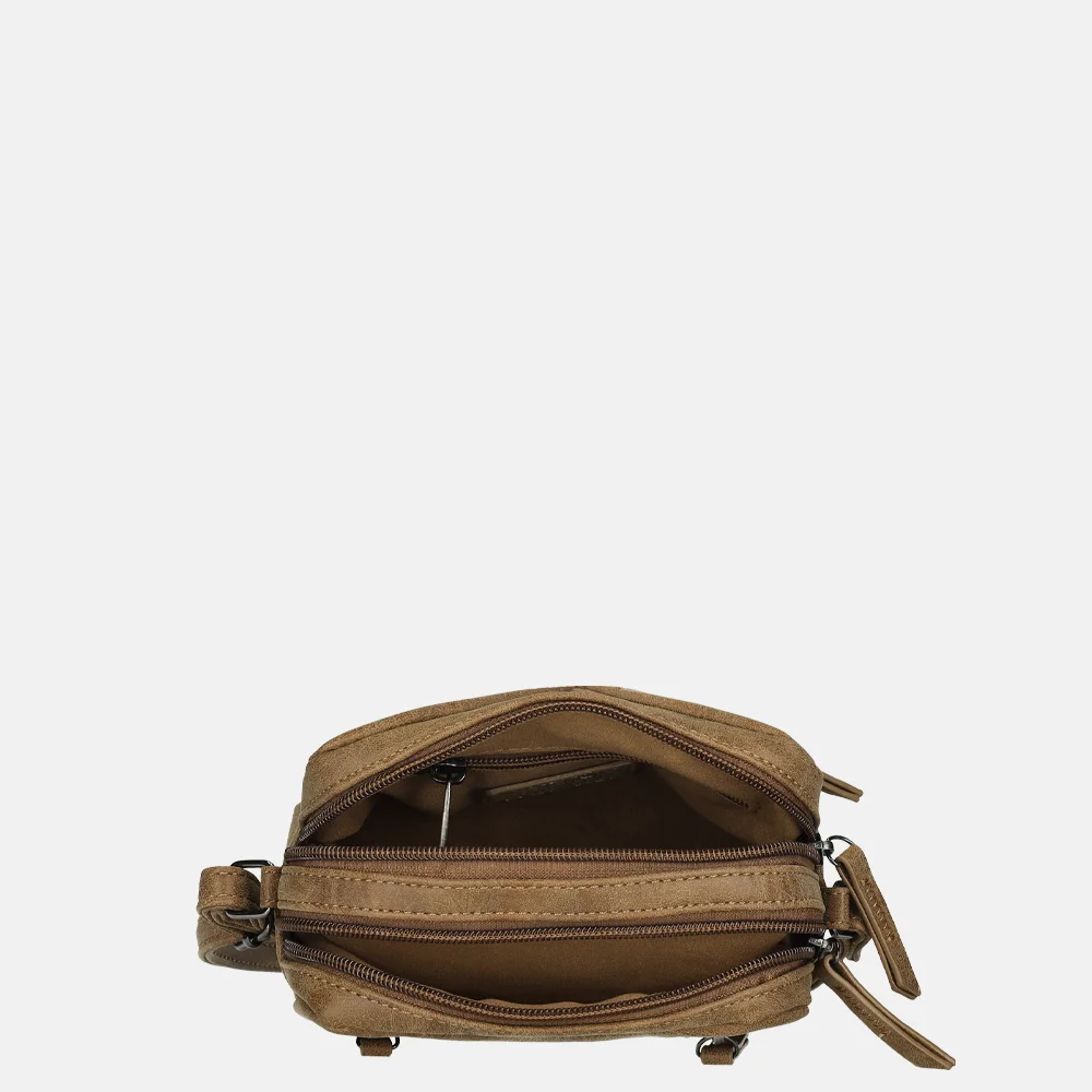 Enrico Benetti Kylie crossbody tas camel bij Duifhuizen