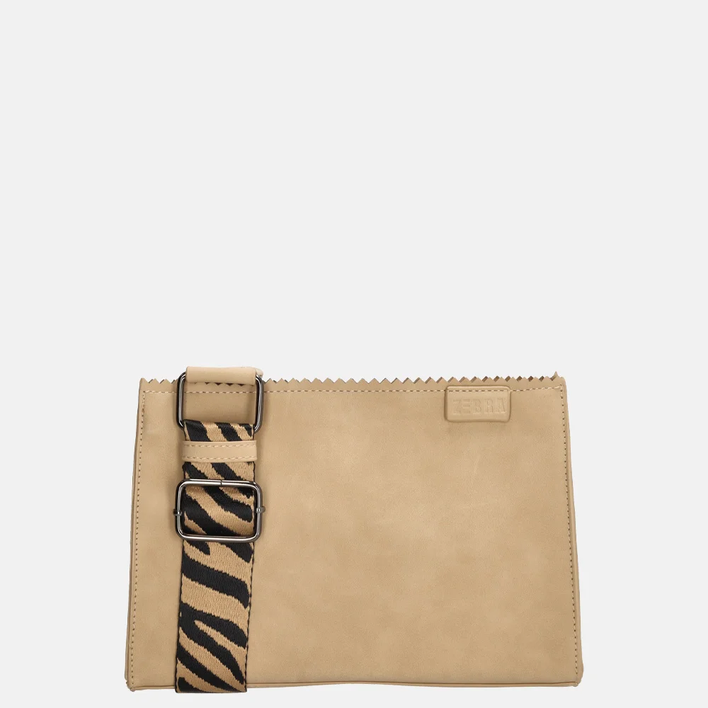 Zebra Trends crossbody tas zand bij Duifhuizen