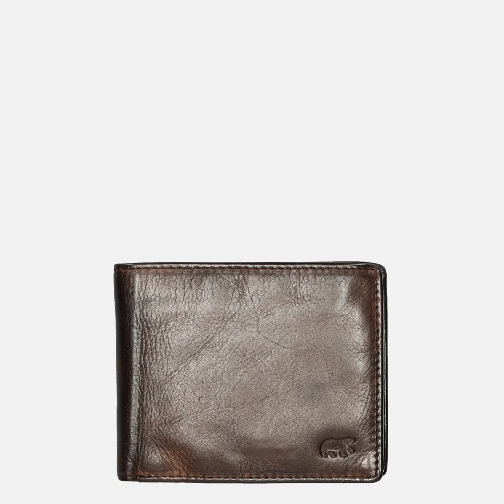 Bear Design billfold brown