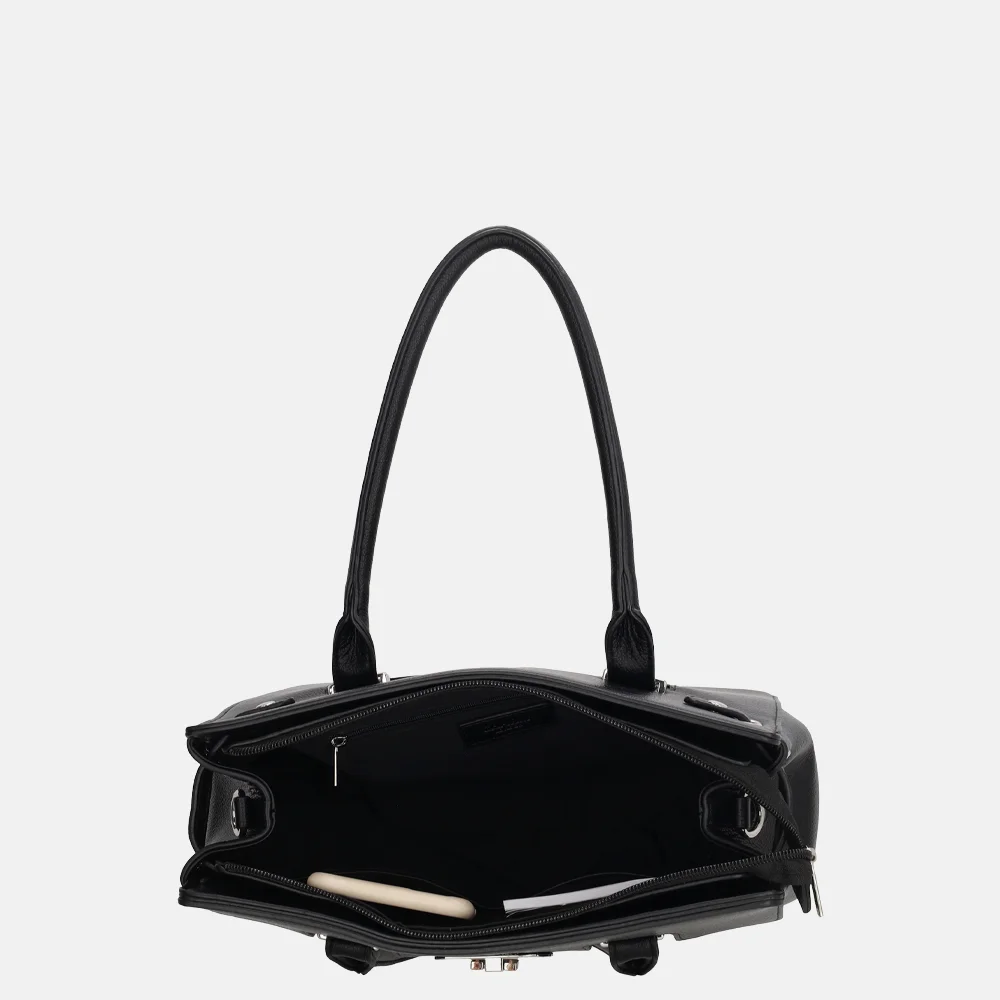 Charm London Soho handtas classic L zwart bij Duifhuizen