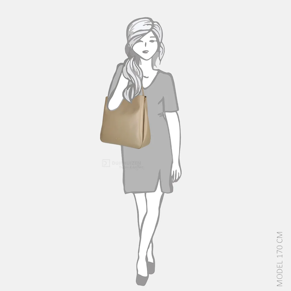 Kate Spade Grace buideltas L timeless taupe bij Duifhuizen