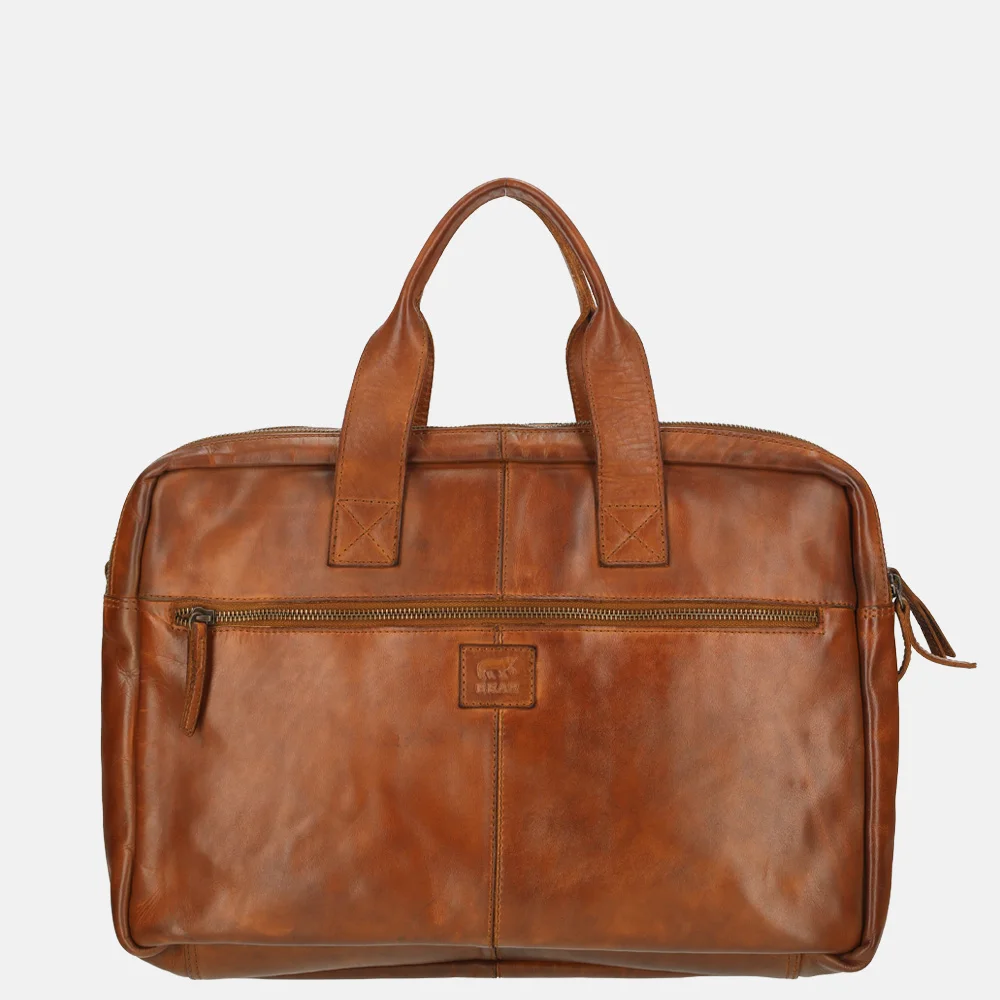 Bear Design laptoptas cognac bij Duifhuizen