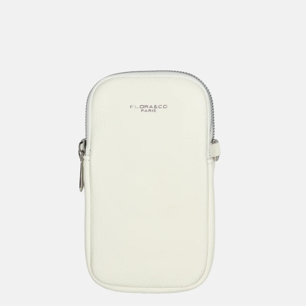 Flora & Co telefoontas white bij Duifhuizen