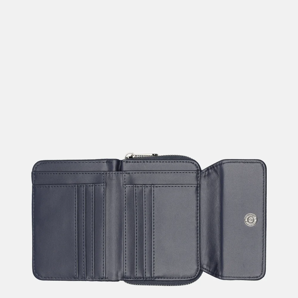 Flora & Co portemonnee navy bij Duifhuizen