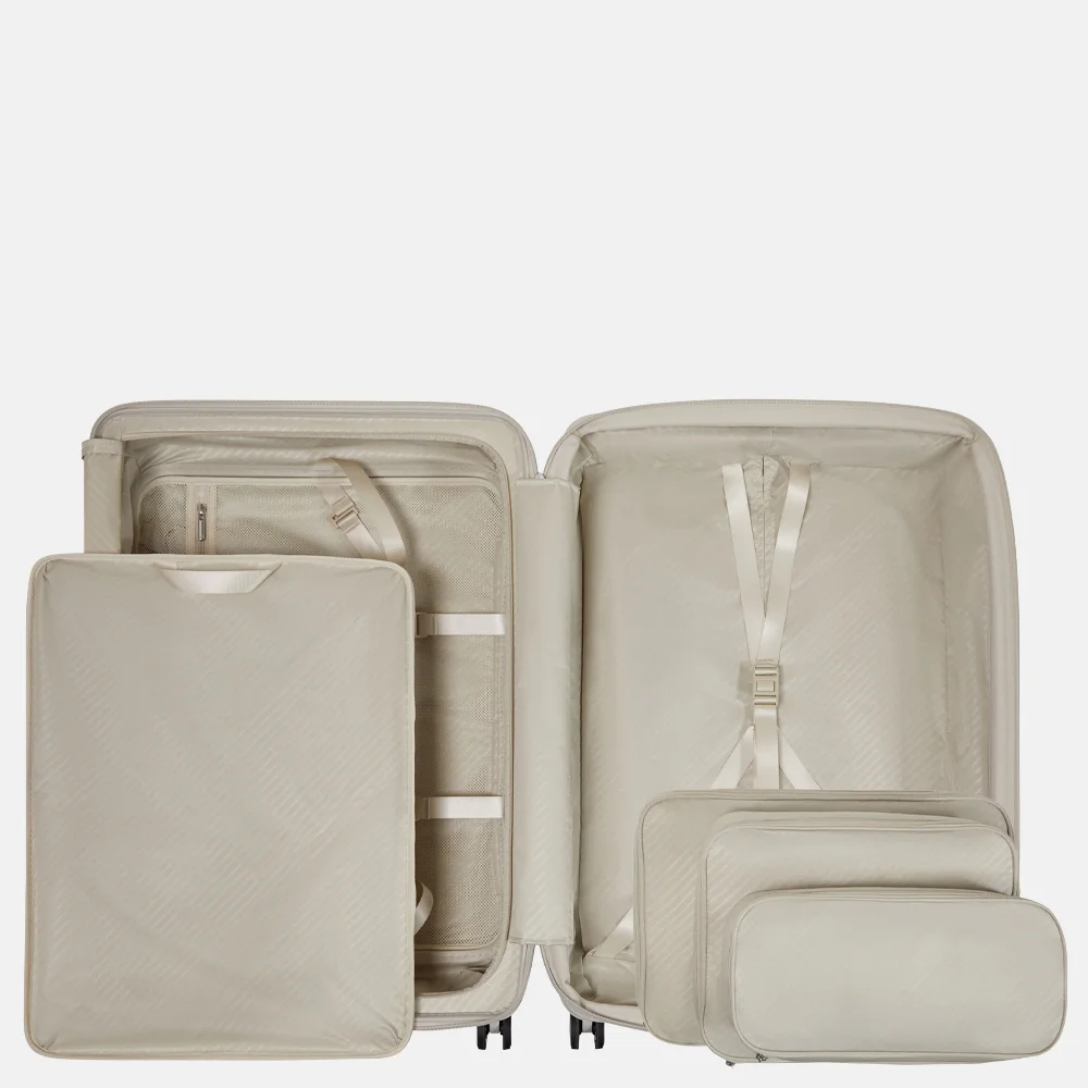 Samsonite Paralux HS Spinner reiskoffer expendable 75 cm stone grey bij Duifhuizen